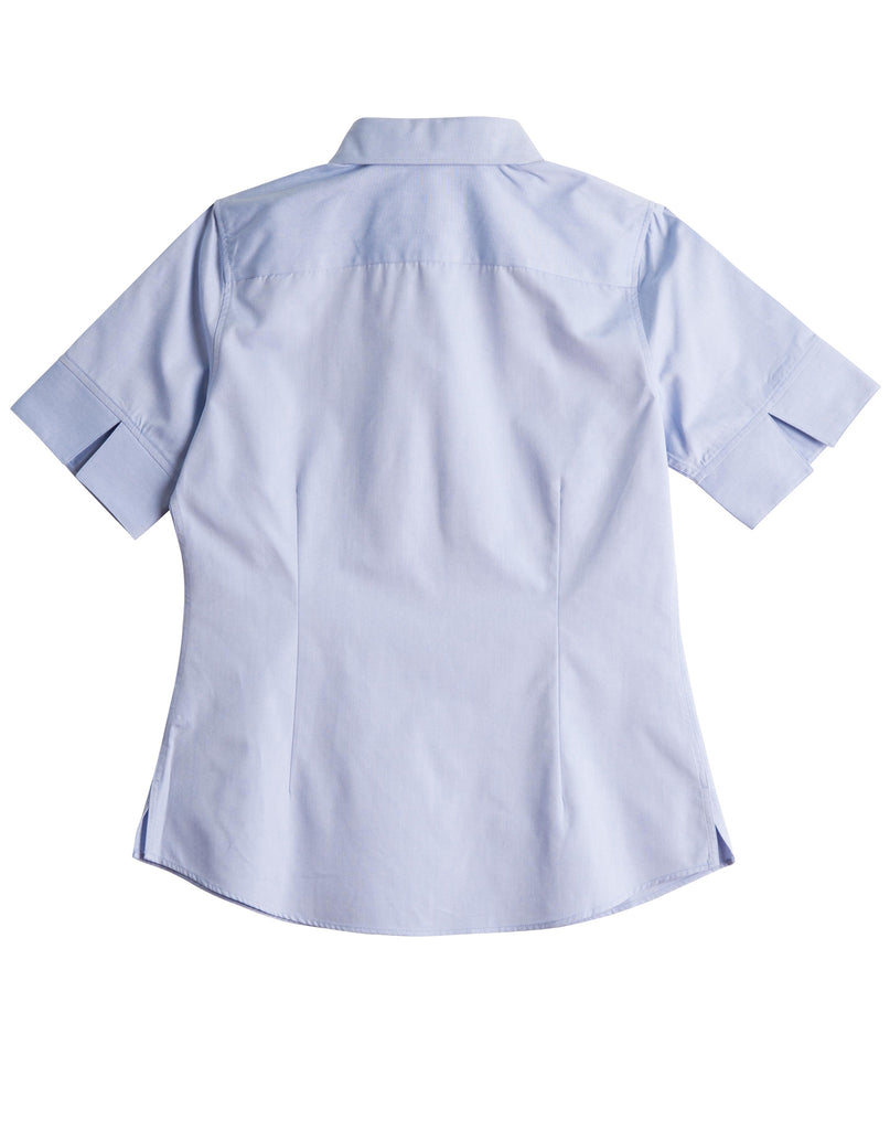 Winning Spirit Women's CVC Oxford Short Sleeve Shirt (M8040S)