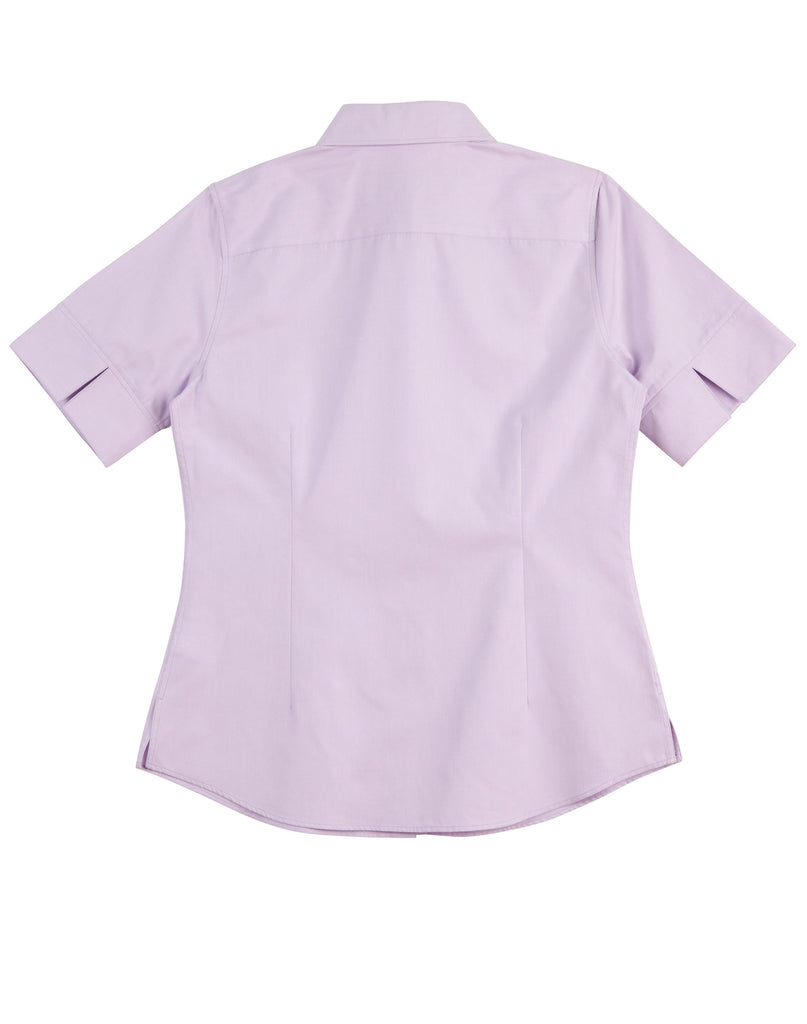 Winning Spirit Women's CVC Oxford Short Sleeve Shirt (M8040S)