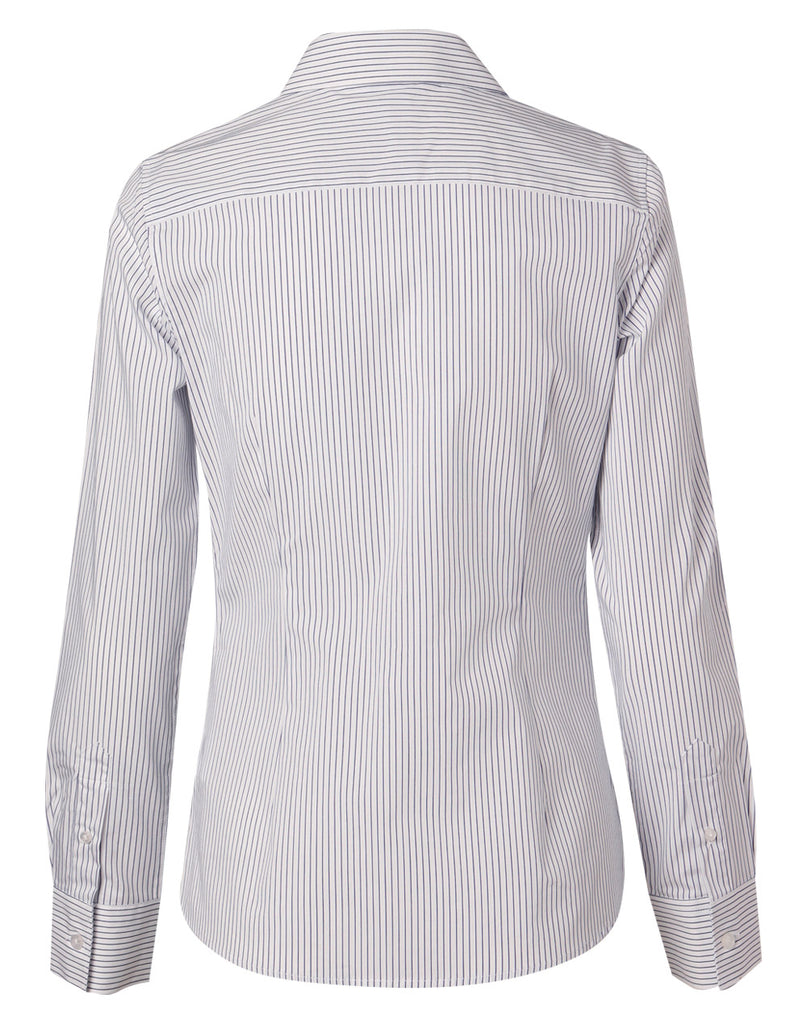 Winning Spirit Women's Ticking Stripe Long Sleeve Shirt (M8200L)