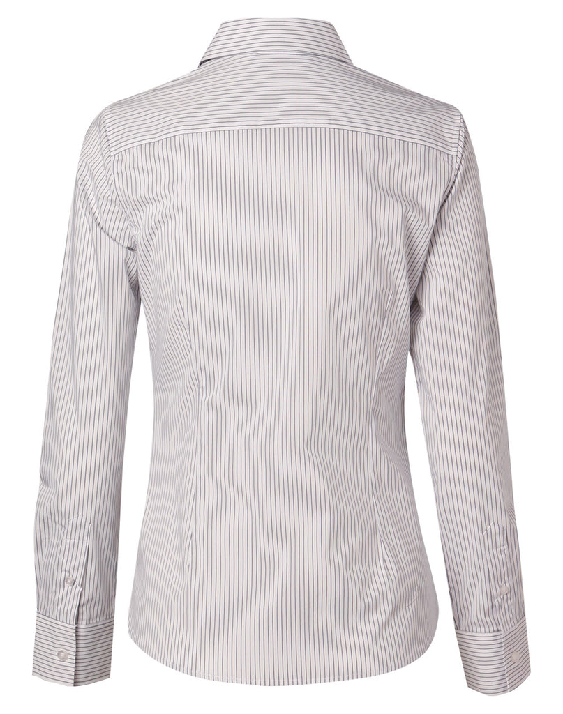 Winning Spirit Women's Ticking Stripe Long Sleeve Shirt (M8200L)