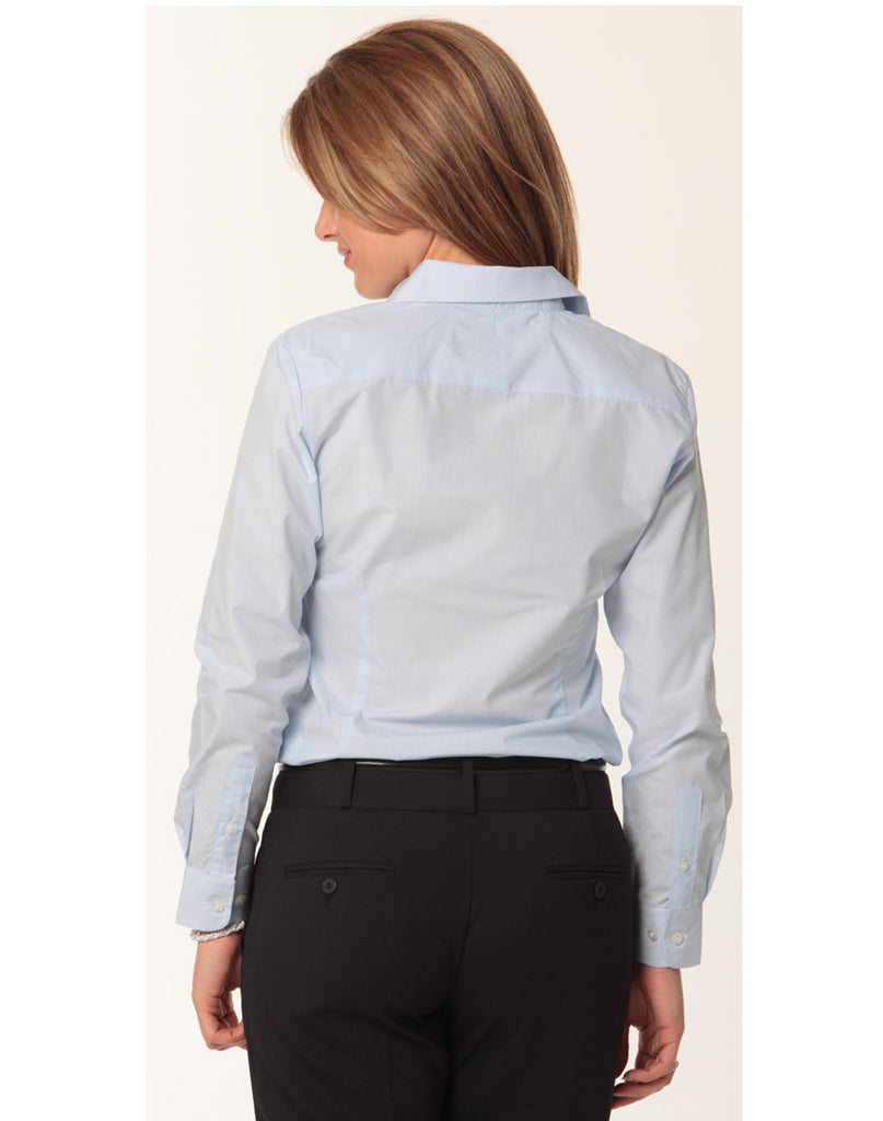 Winning Spirit Women's Fine Stripe Long Sleeve Shirt (M8212)