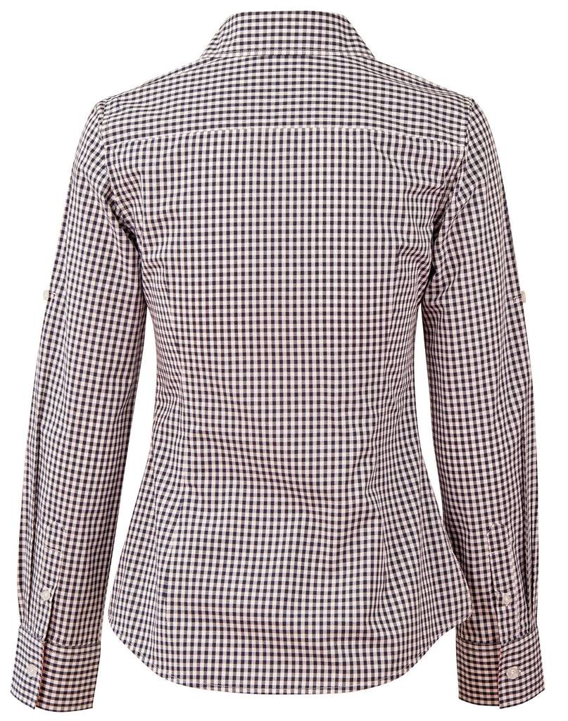 Winning Spirit Ladies’ Gingham Check Long Sleeve Shirt (M8330L)