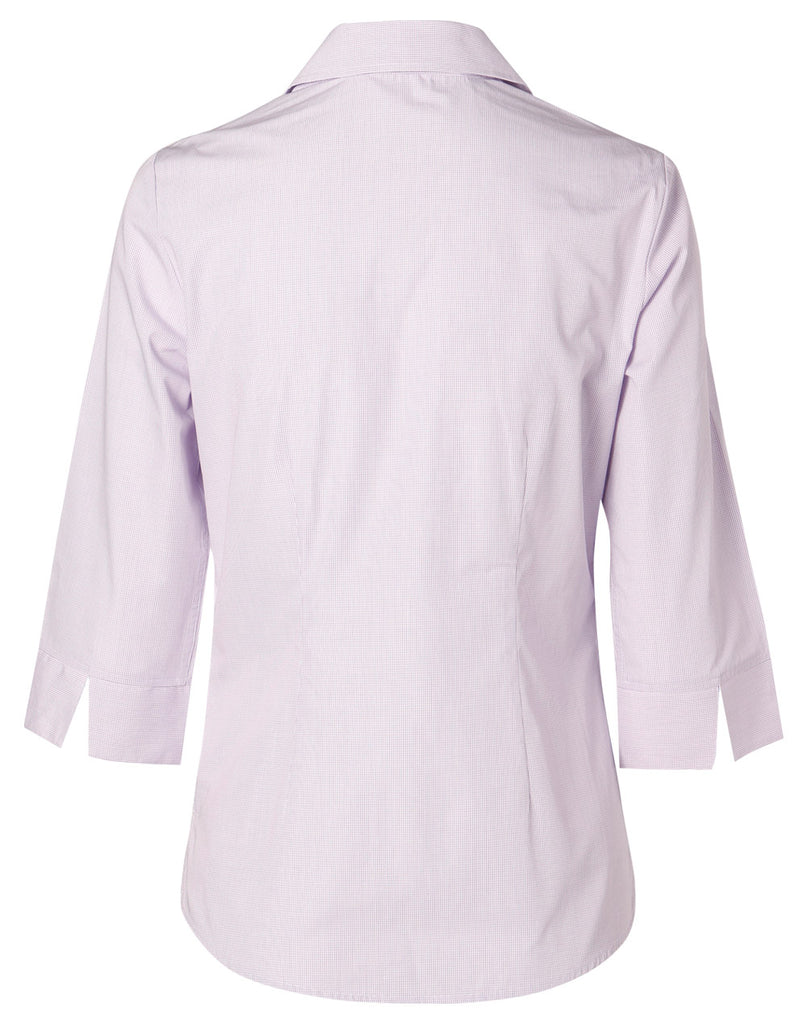 Winning Spirit Women's Mini Check 3/4 Shirt (M8360Q)