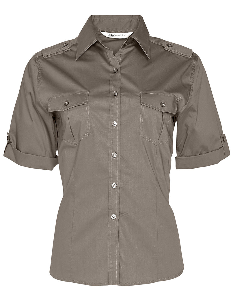 Winning Spirit Women's Short Sleeve Military Shirt (M8911)