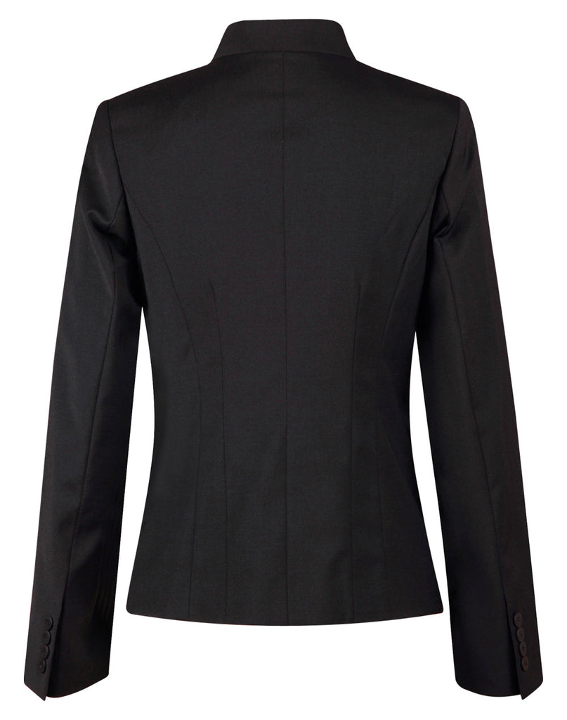 Winning Spirit Ladies’ Wool Blend Stretch Reverse Lapel Jacket (M9202)