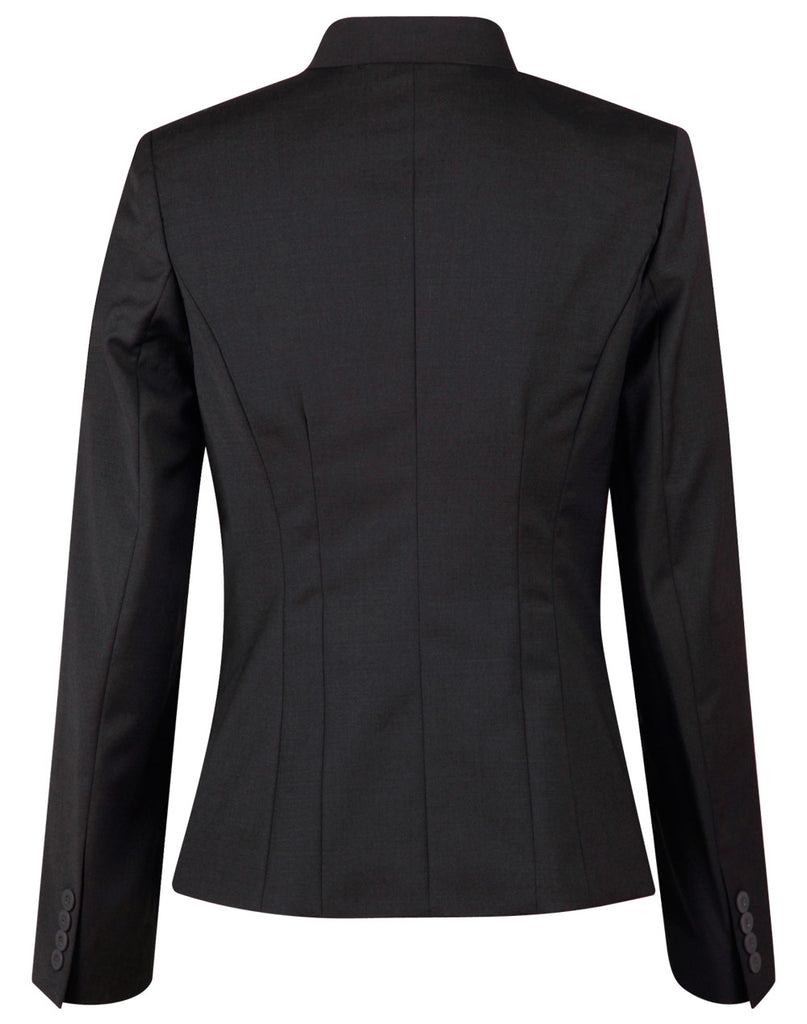 Winning Spirit Ladies’ Wool Blend Stretch Reverse Lapel Jacket (M9202)