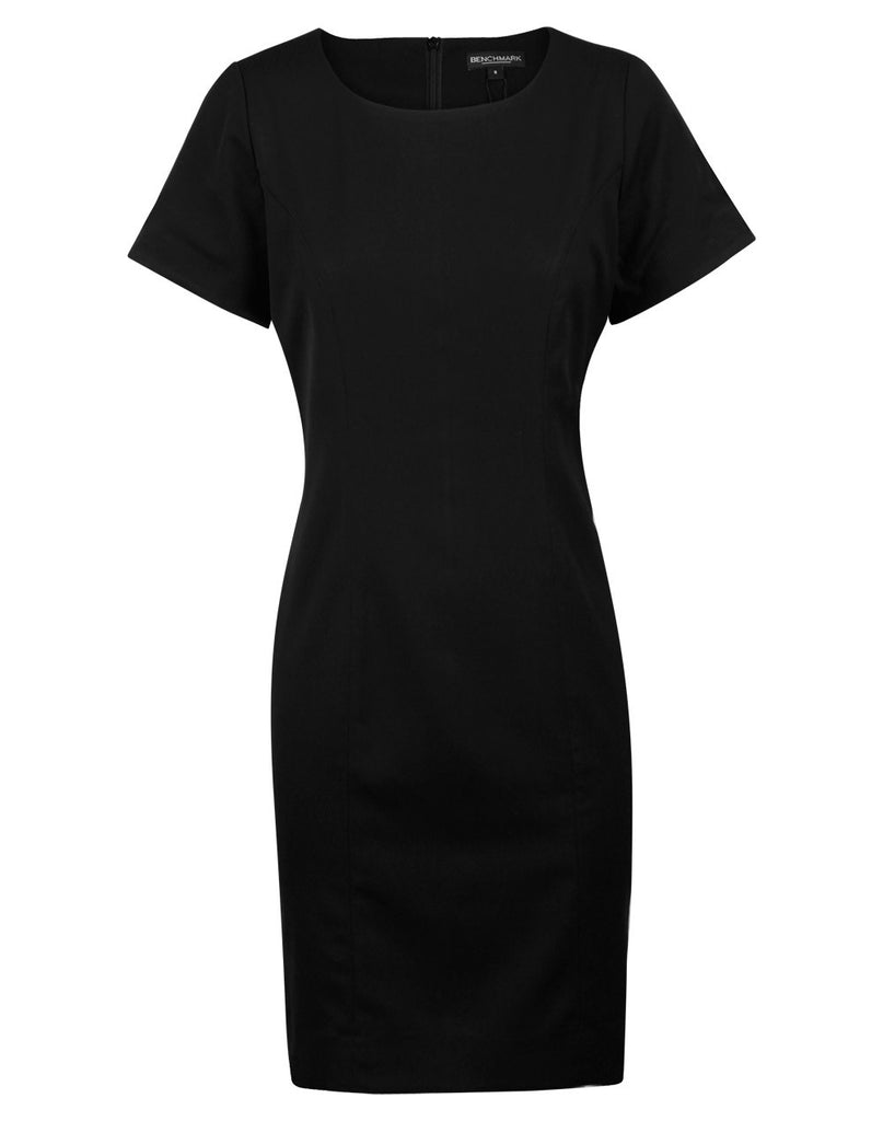 Winning Spirit Ladies’ Poly/Viscose Stretch, Short Sleeve Dress (M9282)