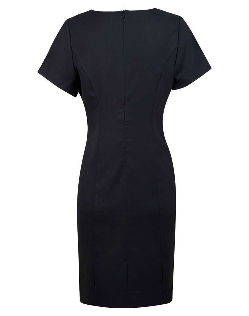 Winning Spirit Ladies’ Poly/Viscose Stretch, Short Sleeve Dress (M9282)