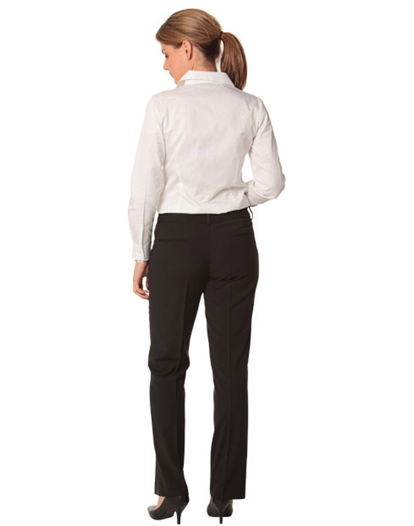 Winning Spirit Women's Wool Blend Stretch Slim Leg Flexi Waist Pants (M9400)