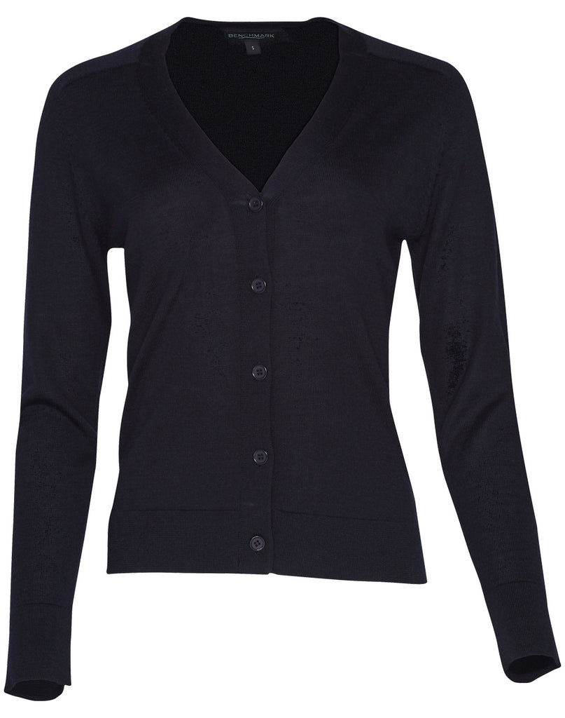 Winning Spirit Women's V-Neck Long Sleeves Cardigan (M9602)