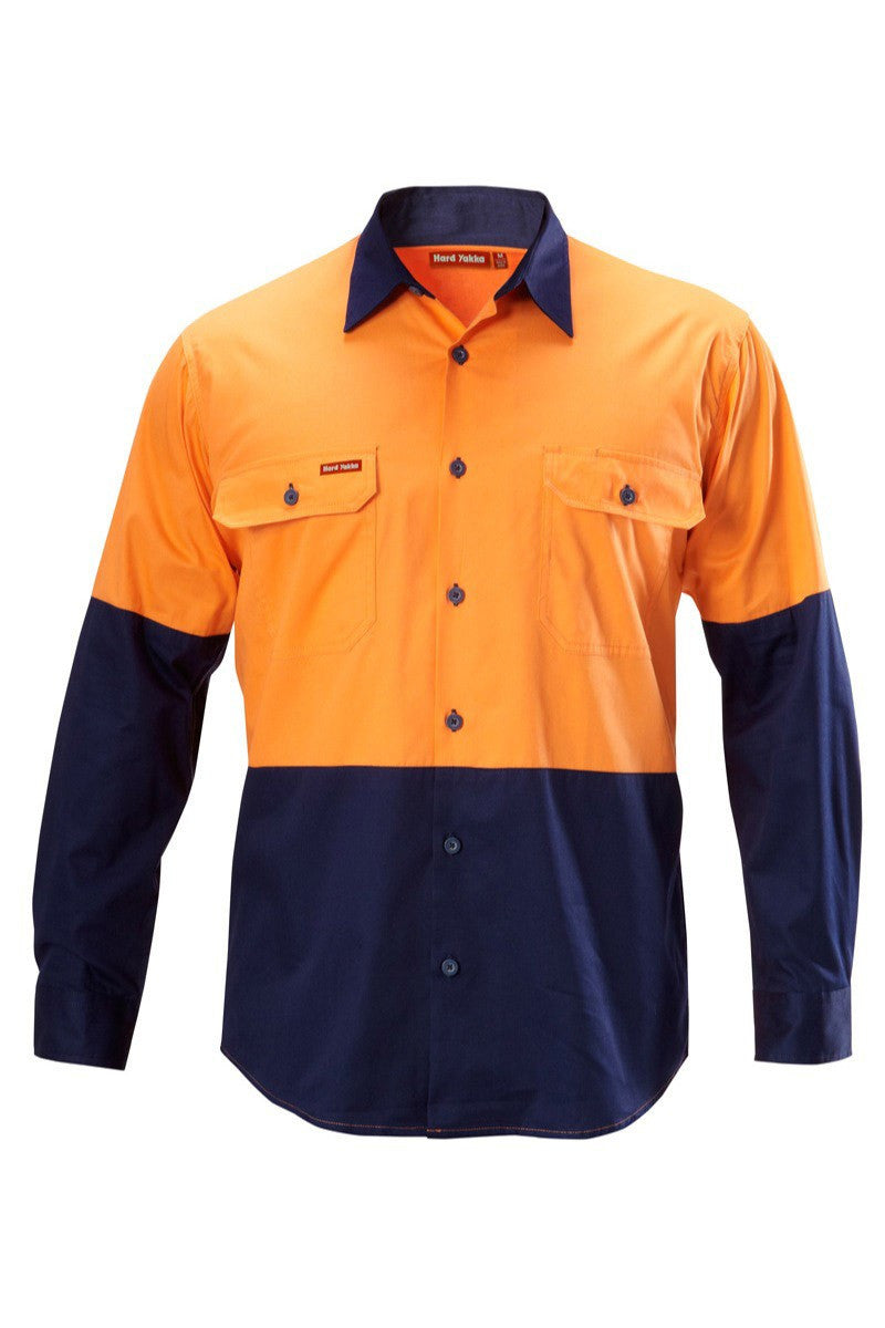 Hard Yakka Koolgear Hi visibility Two Tone Cotton Twill Ventilated