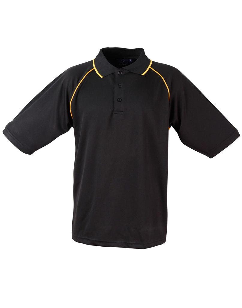 Winning Spirit Men's CoolDry® Raglan Short Sleeve Contrast Polo 1st(12 Colour) (PS20)