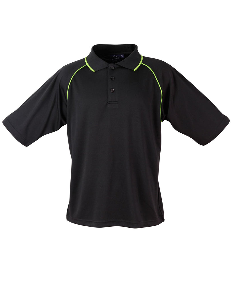 Winning Spirit Men's CoolDry® Raglan Short Sleeve Contrast Polo 1st(12 Colour) (PS20)
