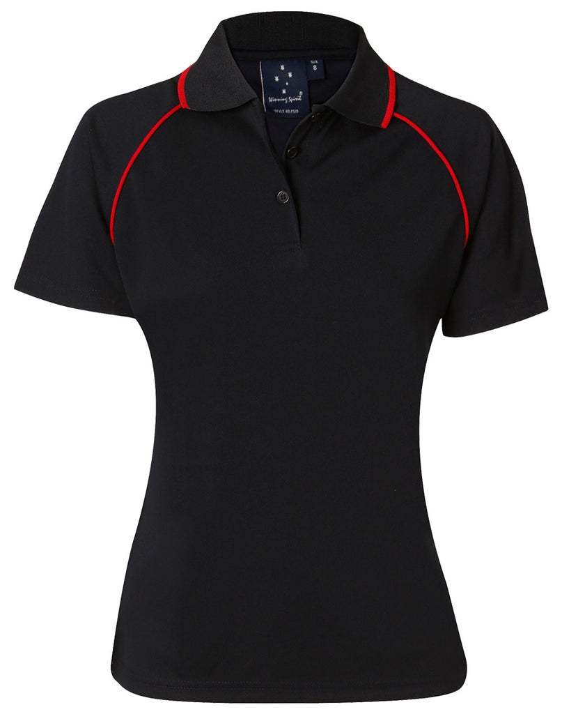 Winning Spirit Men's CoolDry® Raglan Short Sleeve Contrast Polo 1st(12 Colour) (PS20)