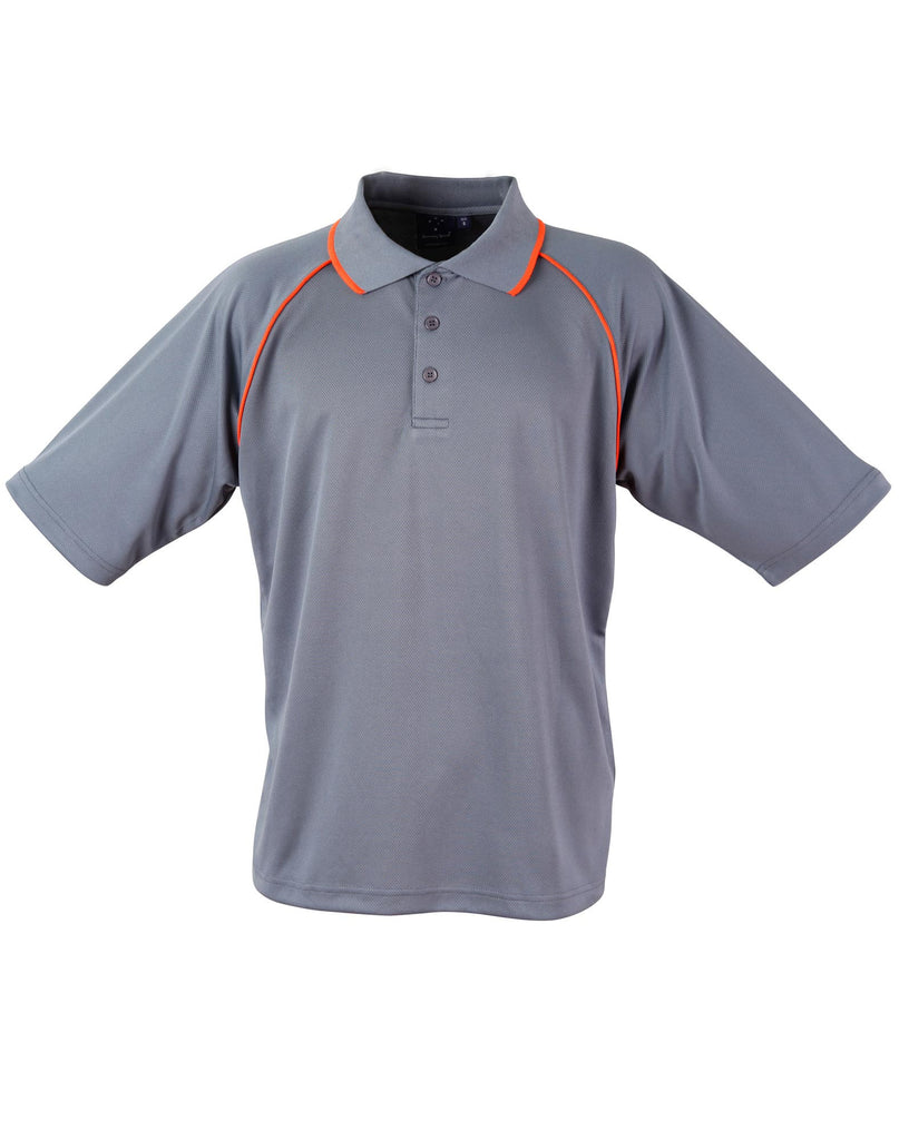 Winning Spirit Men's CoolDry® Raglan Short Sleeve Contrast Polo 1st(12 Colour) (PS20)
