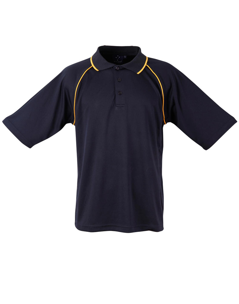 Winning Spirit Men's CoolDry® Raglan Short Sleeve Contrast Polo 1st(12 Colour) (PS20)