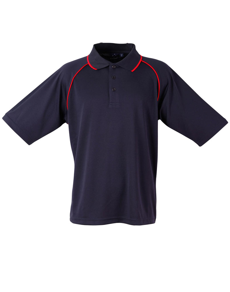 Winning Spirit Men's CoolDry® Raglan Short Sleeve Contrast Polo 1st(12 Colour) (PS20)