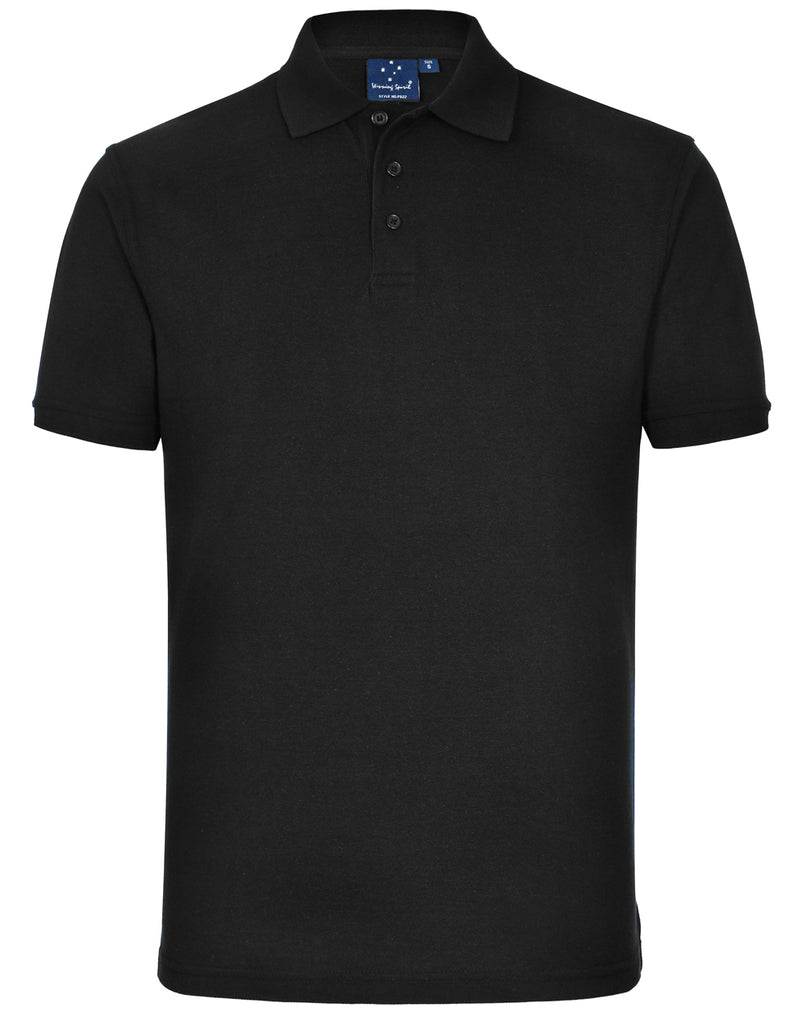 Winning Spirit Men's Tight Pique Knit Short Sleeve Polo (PS22)