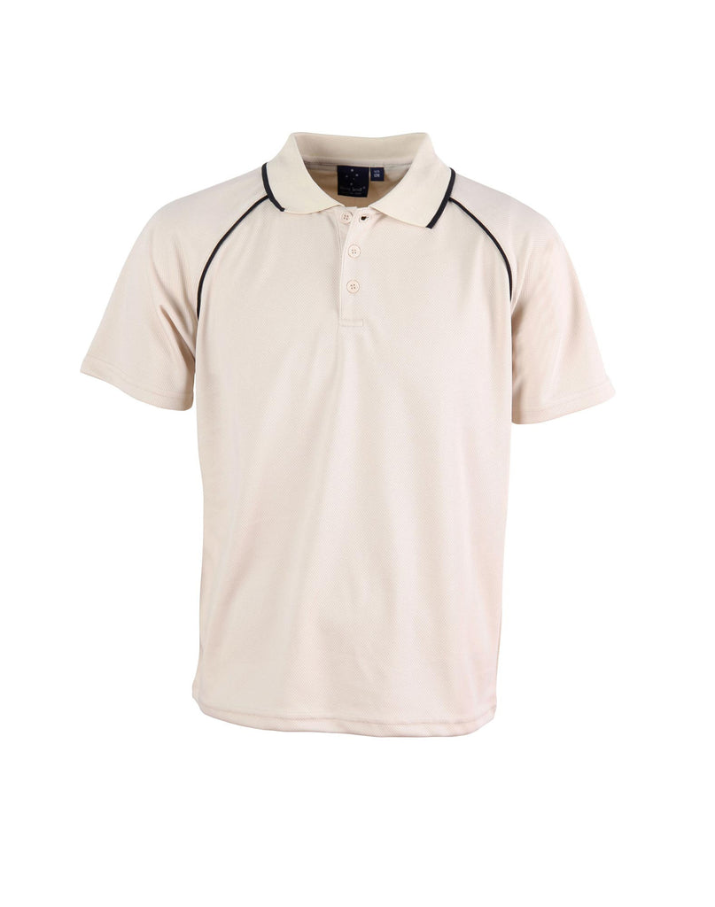 Winning Spirit Champion Kids Cooldry Raglan Short Sleeve Contrast Polo 2nd (3 colour) (PS24)