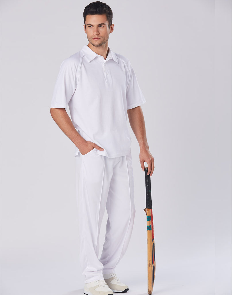Winning Spirit Men's Truedry Mesh Knit Short Sleeve Cricket Polo (PS29)