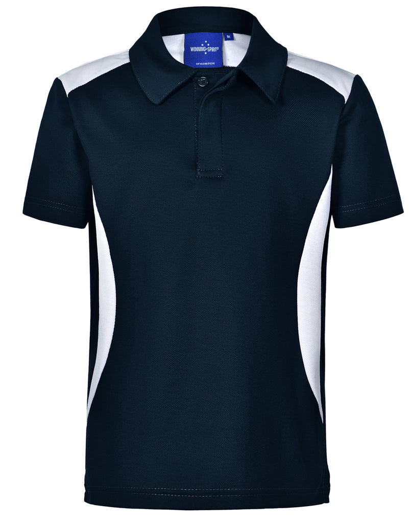 Winning Spirit Winner Truedry Kids Contrast Polo (PS31K)