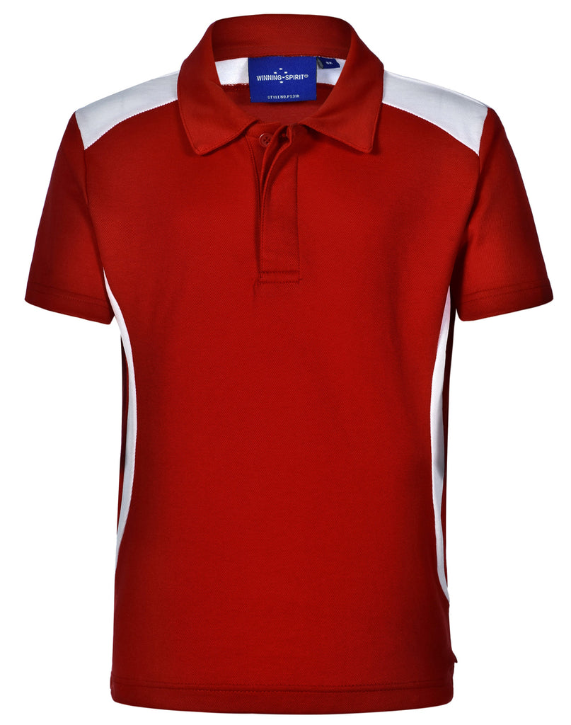 Winning Spirit Winner Truedry Kids Contrast Polo (PS31K)