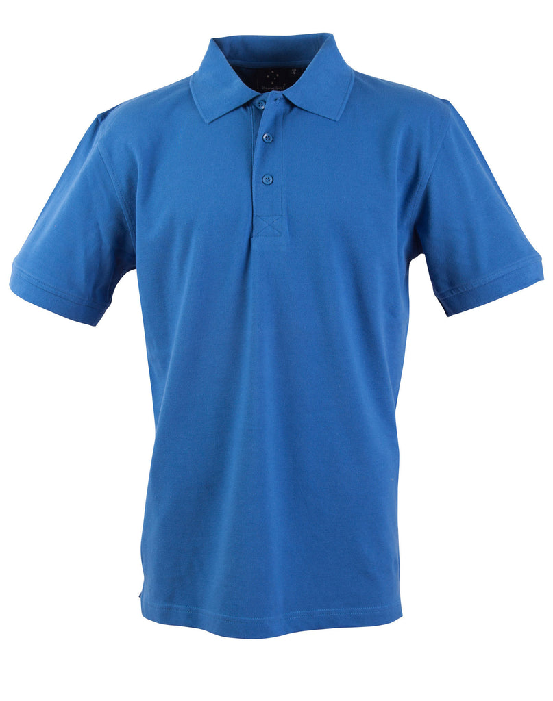 Winning Spirit Men's Short Sleeve 100% Cotton Pique Polo (PS39)