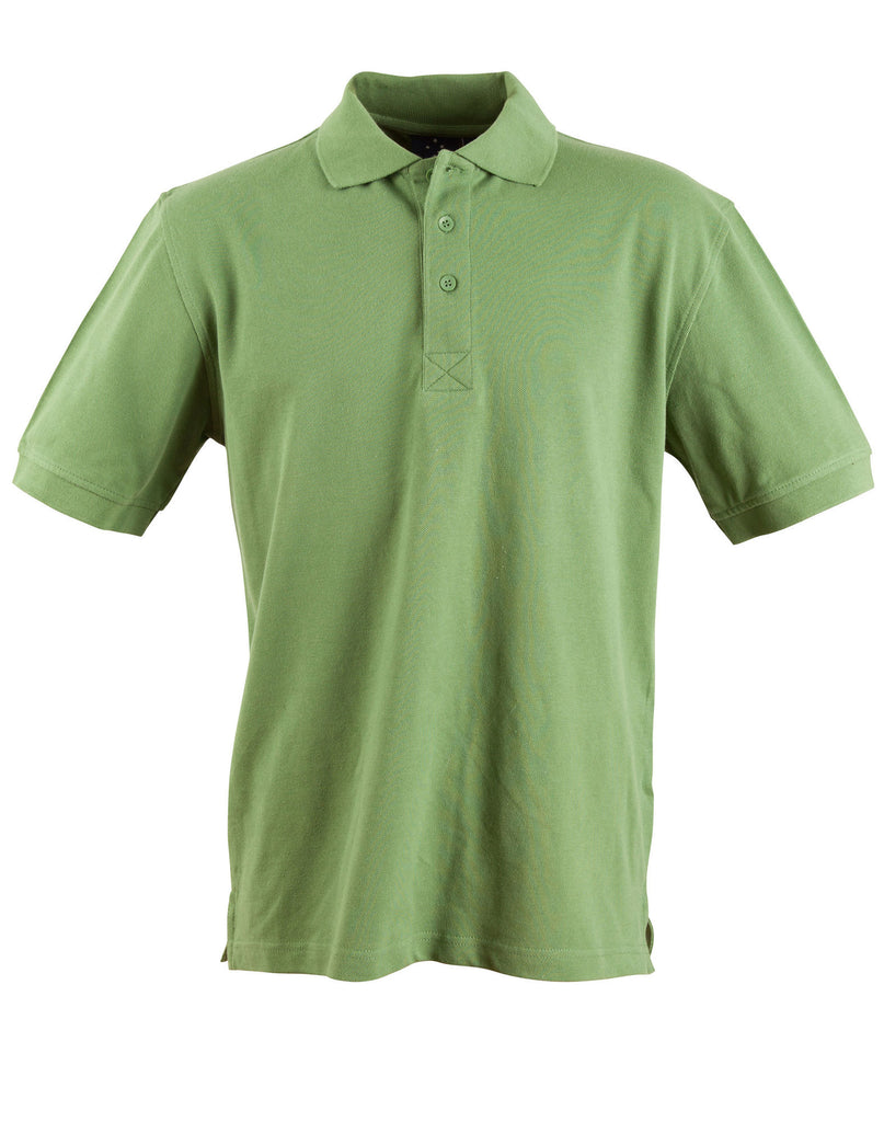 Winning Spirit Men's Short Sleeve 100% Cotton Pique Polo (PS39)