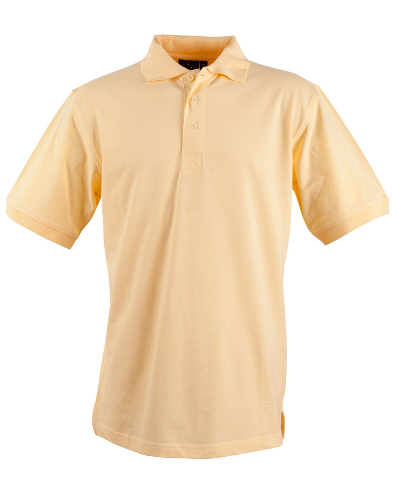 Winning Spirit Men's Short Sleeve 100% Cotton Pique Polo (PS39)