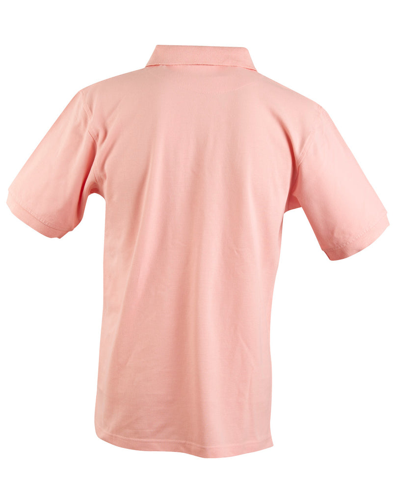 Winning Spirit Men's Short Sleeve 100% Cotton Pique Polo (PS39)
