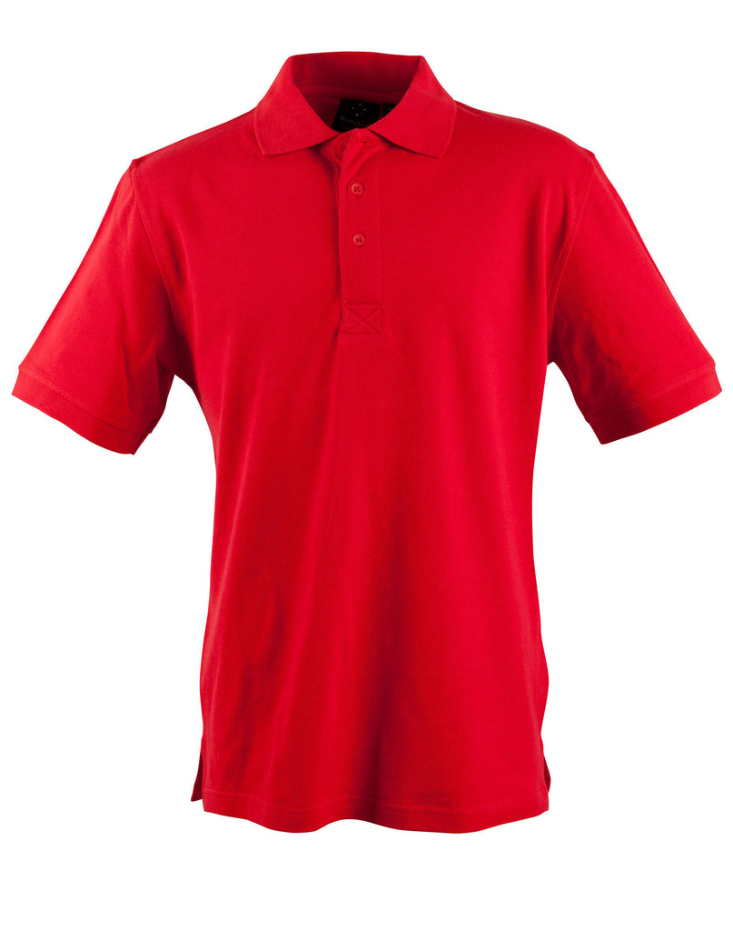 Winning Spirit Men's Short Sleeve 100% Cotton Pique Polo (PS39)
