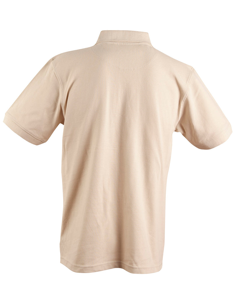 Winning Spirit Men's Short Sleeve 100% Cotton Pique Polo (PS39)