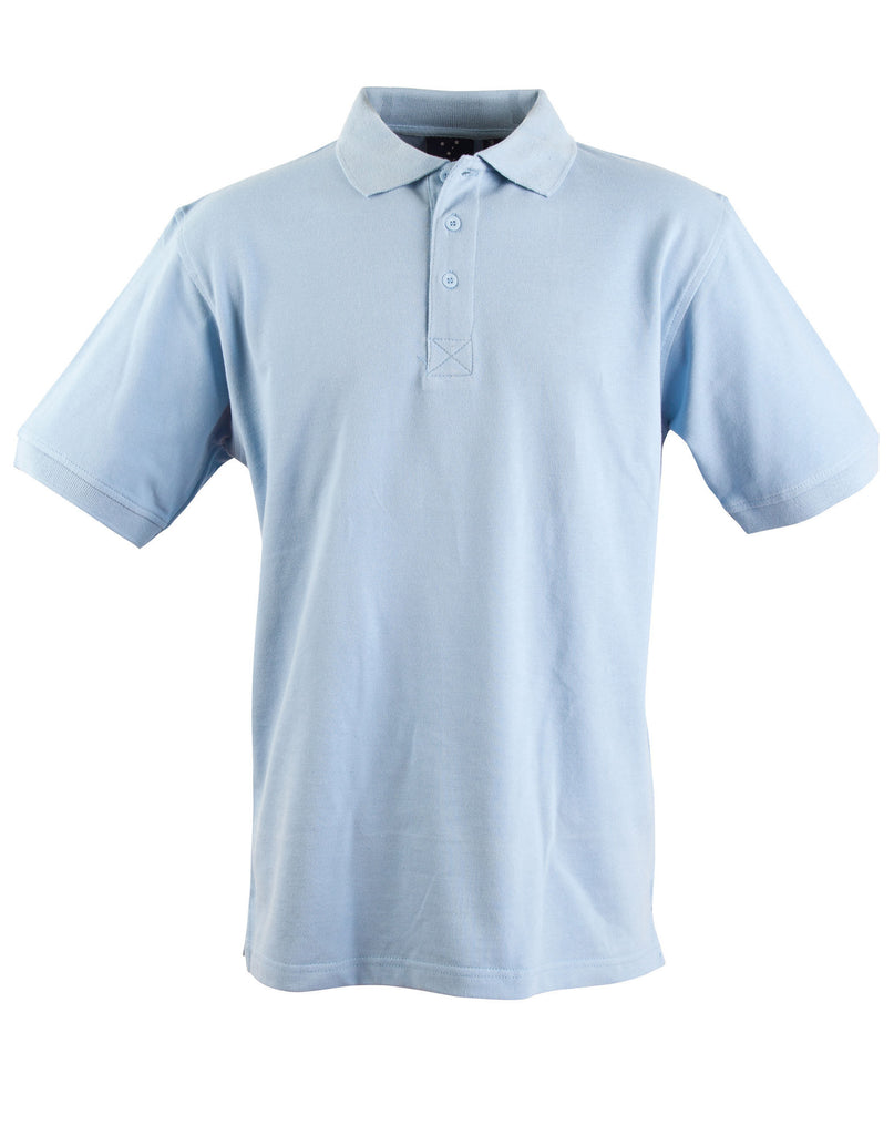 Winning Spirit Men's Short Sleeve 100% Cotton Pique Polo (PS39)