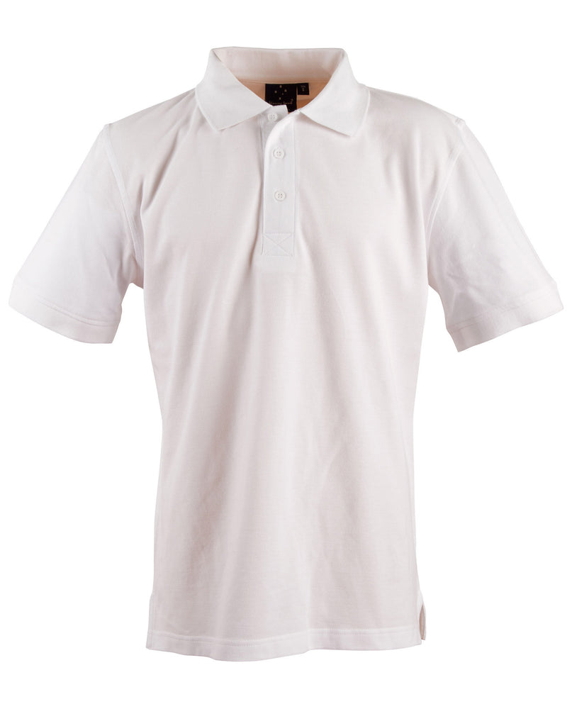 Winning Spirit Men's Short Sleeve 100% Cotton Pique Polo (PS39)