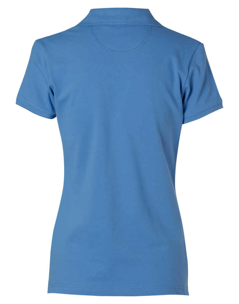 Winning Spirit Ladies' Short Sleeve Cotton/Elastane Polo 1st (8 colour) (PS40)
