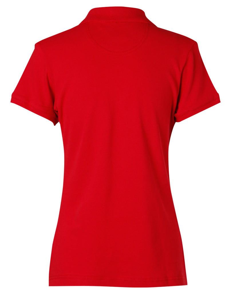 Winning Spirit Ladies' Short Sleeve Cotton/Elastane Polo 2st (4 colour) (PS40)