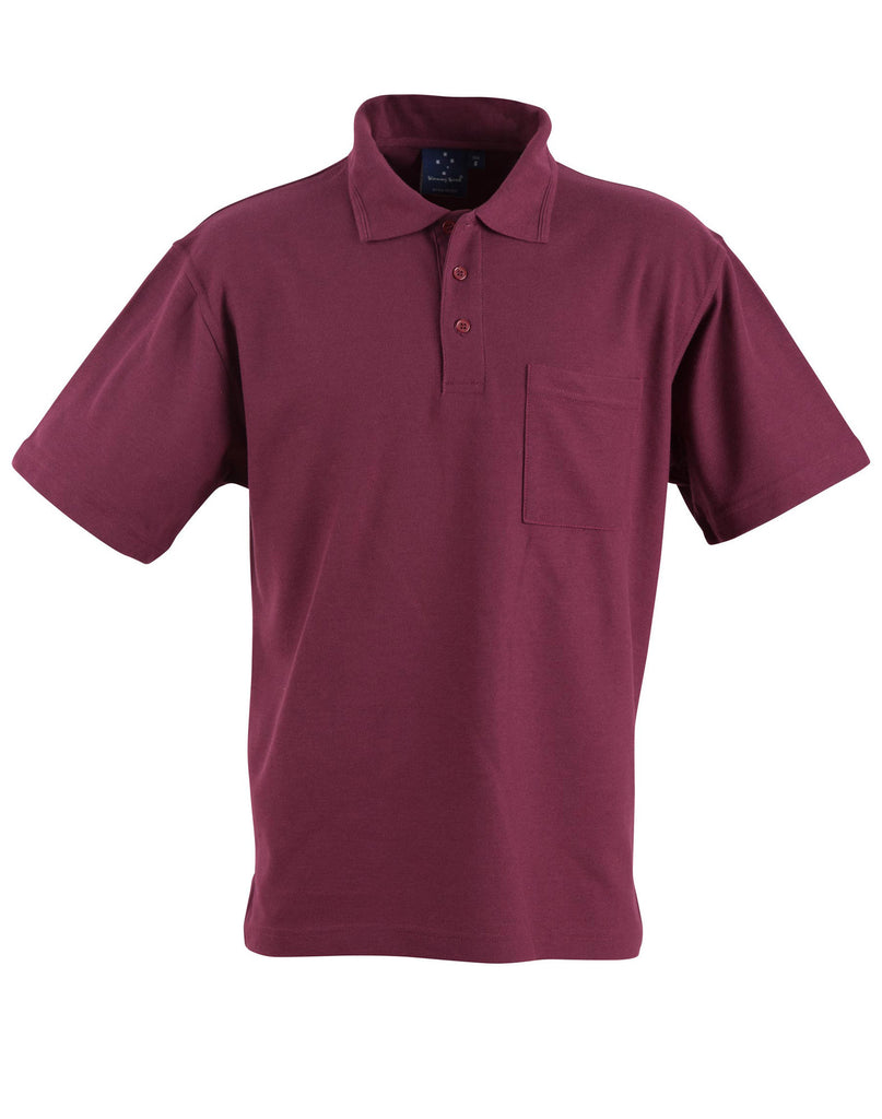 Winning Spirit Pique Knit Short Sleeve Polo (Unisex) (PS41)