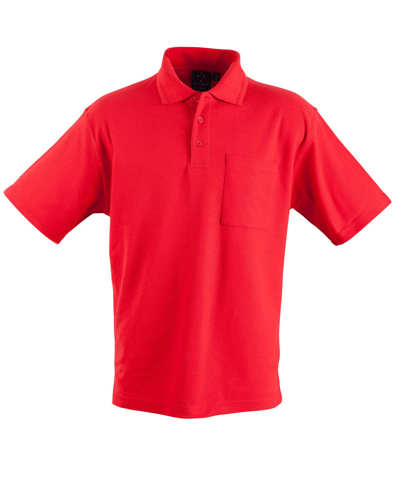 Winning Spirit Pique Knit Short Sleeve Polo (Unisex) (PS41)