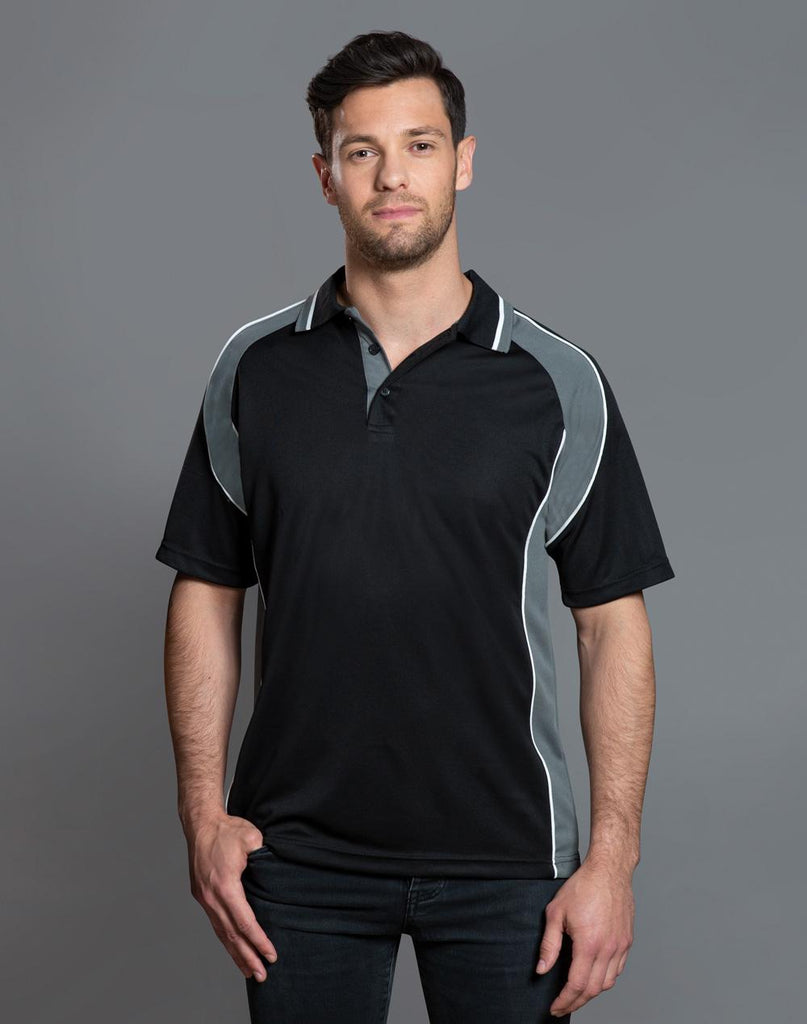 Winning Spirit Men's CoolDry® Short Sleeve Contrast Polo (PS49)