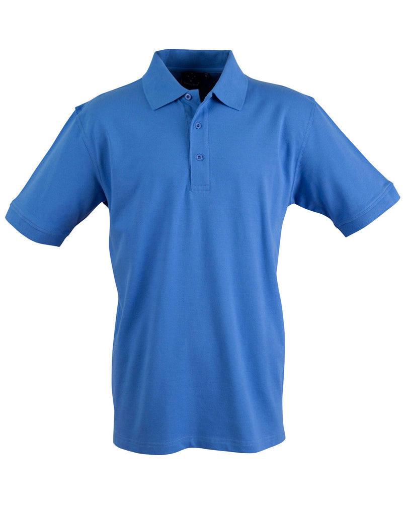 Winning Spirit Men's Cotton Stretch Short Sleeve Polo (PS55)