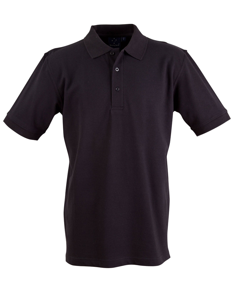 Winning Spirit Men's Cotton Stretch Short Sleeve Polo (PS55)