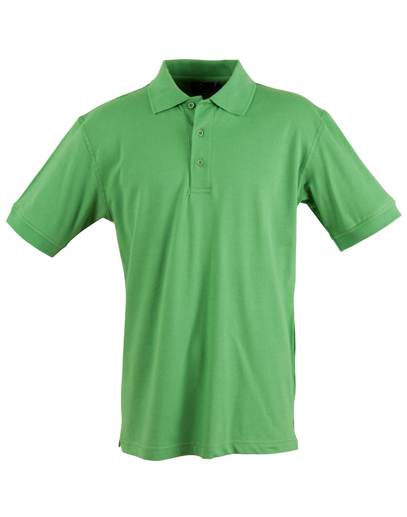 Winning Spirit Men's Cotton Stretch Short Sleeve Polo (PS55)