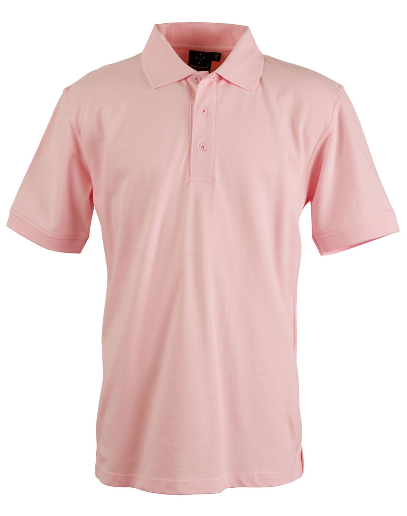 Winning Spirit Men's Cotton Stretch Short Sleeve Polo (PS55)