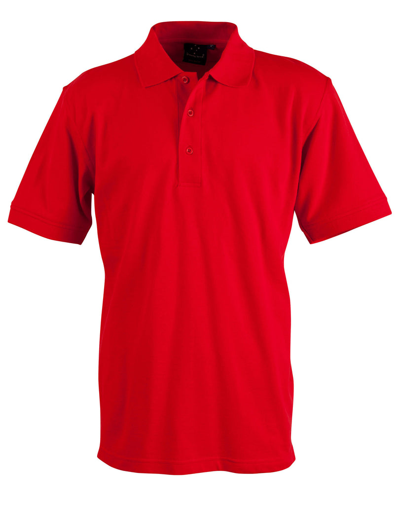 Winning Spirit Men's Cotton Stretch Short Sleeve Polo (PS55)