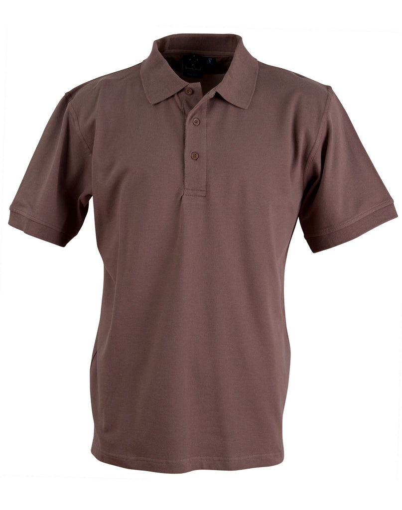 Winning Spirit Men's Cotton Stretch Short Sleeve Polo (PS55)