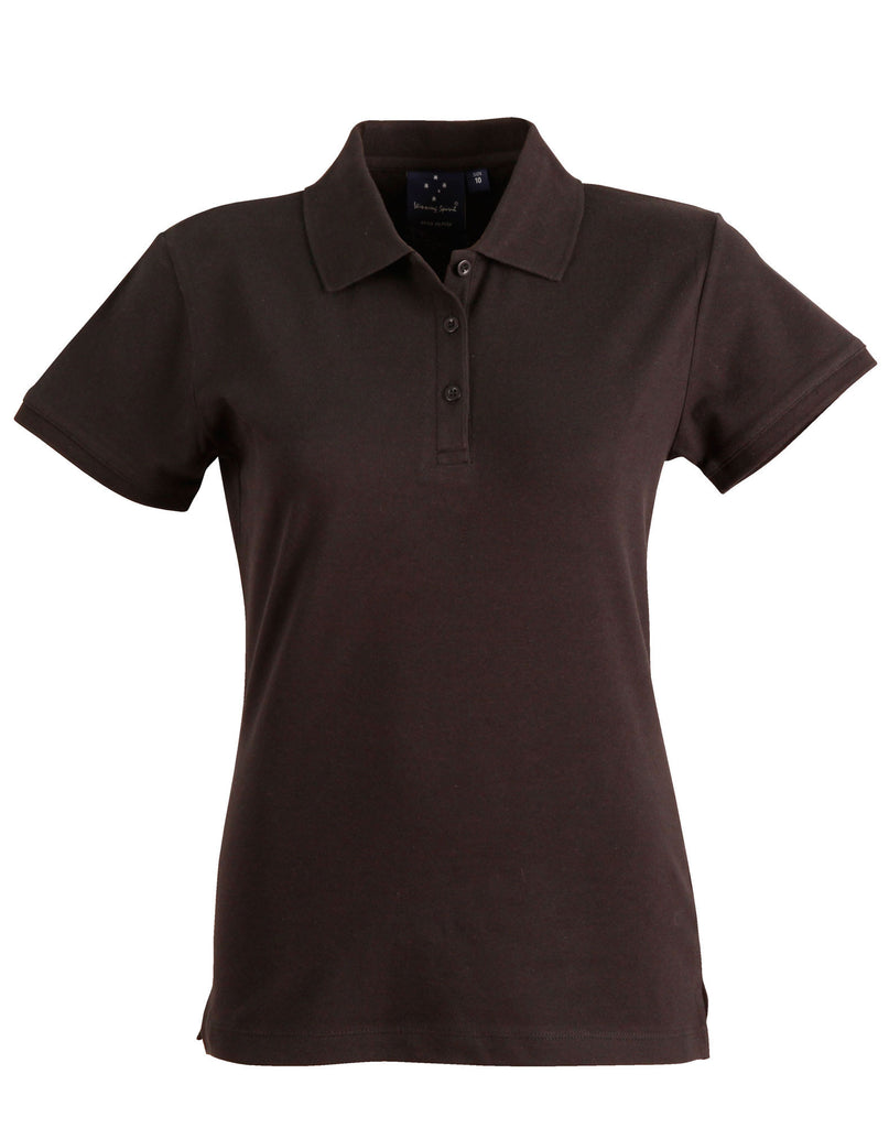 Winning Spirit Ladies' Cotton Stretch Pique Polo (PS56)