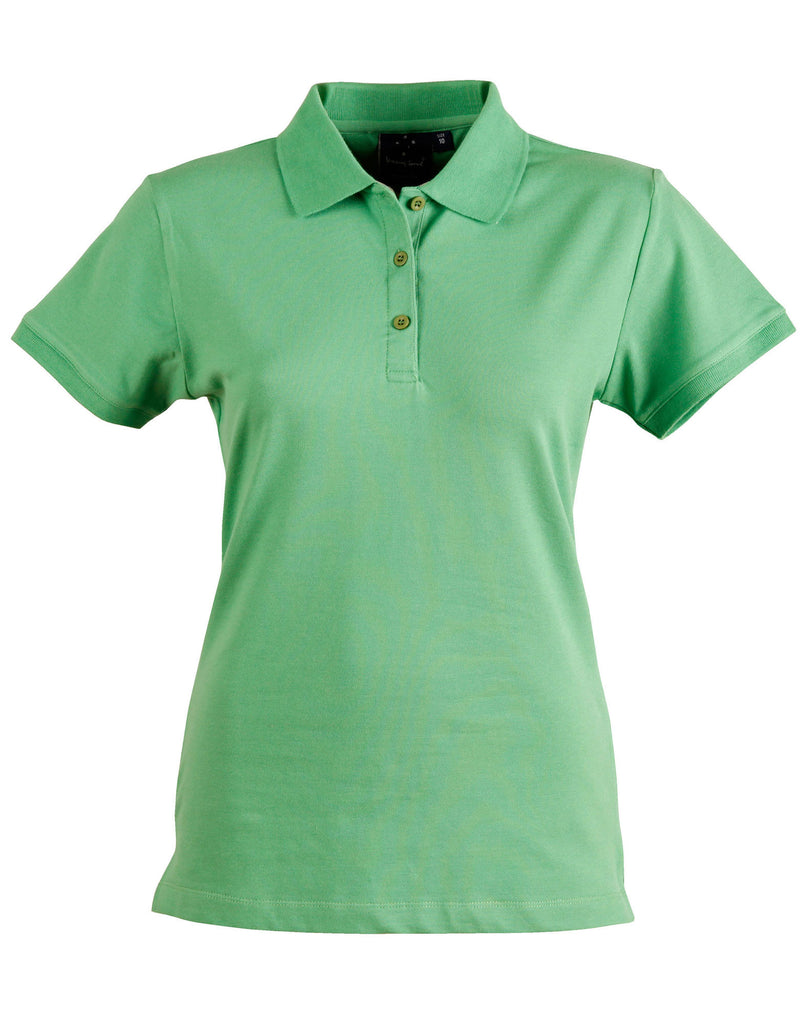 Winning Spirit Ladies' Cotton Stretch Pique Polo (PS56)