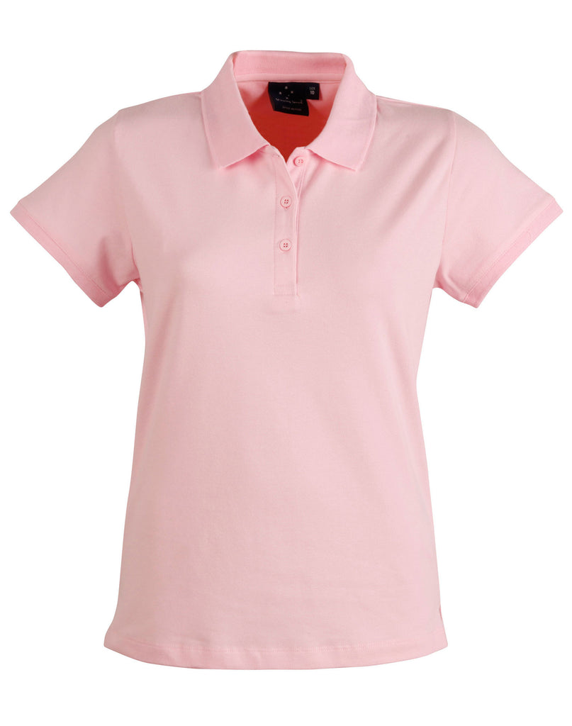 Winning Spirit Ladies' Cotton Stretch Pique Polo (PS56)