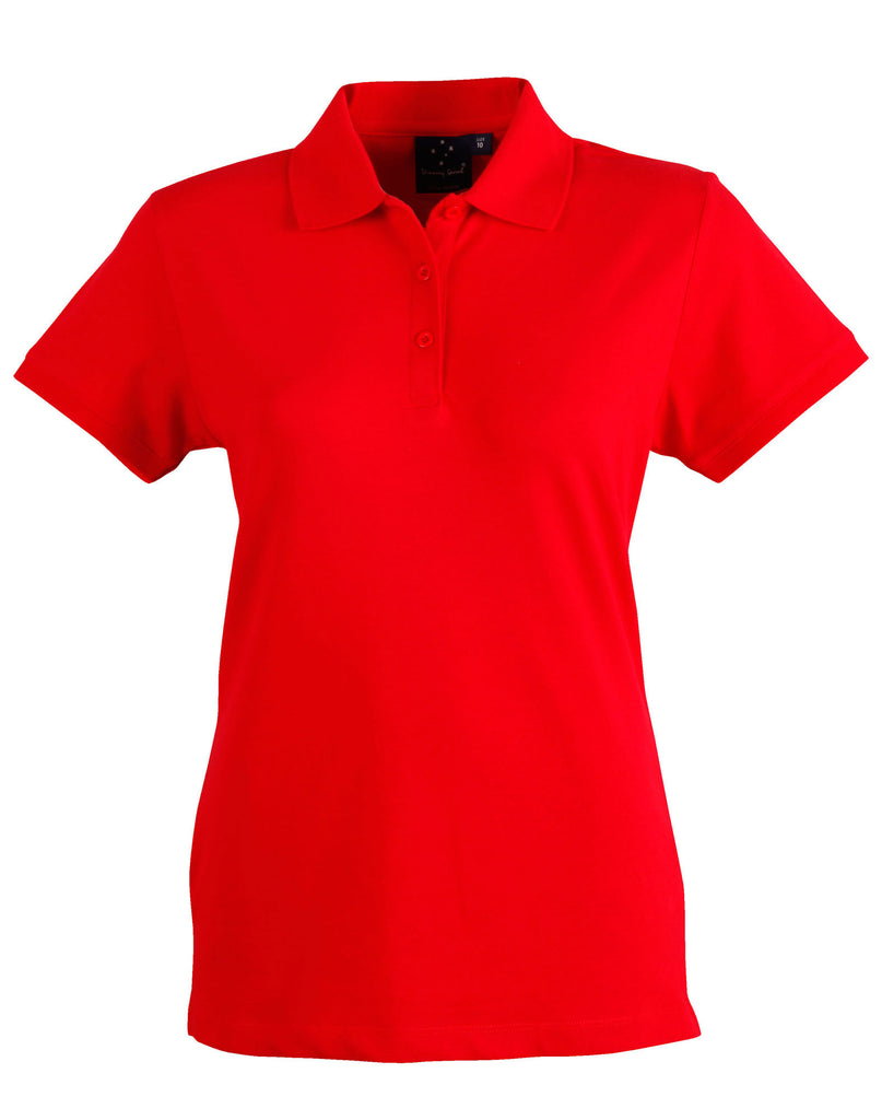 Winning Spirit Ladies' Cotton Stretch Pique Polo (PS56)