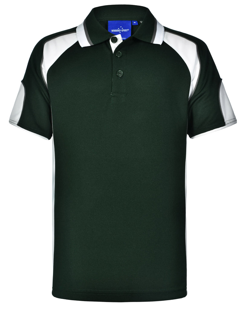 Winning Spirit Alliance Kids Cooldry Contrast Short Sleeve With Sleeve Panels Polo (PS61K)